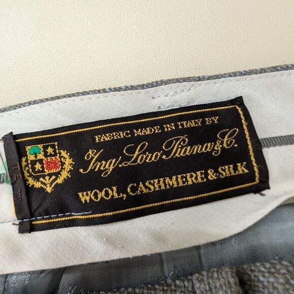 Loro Piana for Brooks Brothers Wool Cashmere Silk Wm Pants Trousers 4 Lucia Fit - Picture 4 of 6